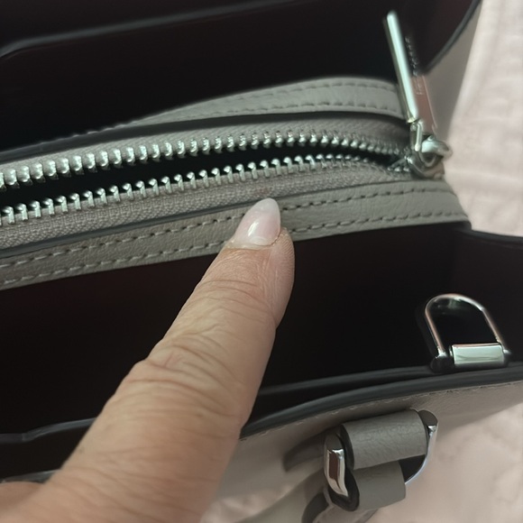 Kate Spade Gray Leather Handbag - Picture 6 of 11